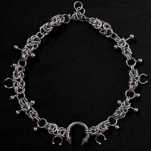 Collar de Cadena Estilo Punk Gótico Yabi, Cadena de Acero Inoxidable 304, Gargantilla Unisex de Moda - Product Image 3
