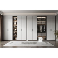 Armario Moderno Extensible para Sala de Estar con Puertas de Pared Mate, Material WPC Ecológico y Duradero, Armario para Dormitorio, Comedor o Villa