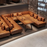 Bar à musique, bar à manger, tables et chaises en bois massif, banquette, canapé, bar lounge, style industriel, barbecue, restaurant, café, boutique, taverne, canapé