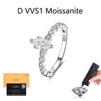 Bague de fiançailles personnalisée en argent sterling 925 avec moissanite de 0,5 carat en forme de marquise, pour femme, avec certification GRA