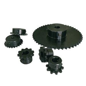 A3 Steel Hardened Sprocket ISO/DIN 06B-1 Roller Chain Sprocket – 22 Tooth, 3/8" Pitch, 30mm Bore, A3 Steel, B Type With Hub 30mm Bore Chain Sprocket