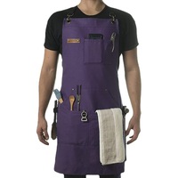 Tablier en toile coton personnalisé café restaurant occidental hôtel barbier travail costume bavoir