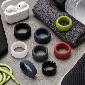 เคสซิลิโคนกันลื่นสำหรับแหวน Oura Ring 5/4 Galaxy Ring RingConn Ultrahuman ป้องกันการลื่นไถล ใช้ได้กับแหวนอัจฉริยะ เหมาะสำหรับออกกำลังกาย ฟิตเนส HIIT - Product Image 2