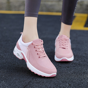 Baskets de <span class=keywords><strong>tennis</strong></span> blanches à lacets légères pour femmes Chaussures de sport polyvalentes à coussin d'air pour la marche Conception respirante pour la course - Product Image 3