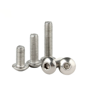 50 unids/bolsa 304 <span class=keywords><strong>tornillo</strong></span> de máquina de cabeza redonda <span class=keywords><strong>hexagonal</strong></span> de acero inoxidable M1.6 M2 M2.5 M3 M4 M5 M6 M8 M10 <span class=keywords><strong>M12</strong></span> ISO 7380 - Product Image 6