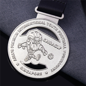 Medallas deportivas de tenis de mesa, accesorio de <span class=keywords><strong>metal</strong></span> fundido a medida, competición, oro, con cinta - Product Image 3