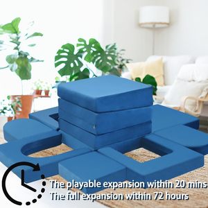 Juego de 12 Piezas de Muebles Infantiles para Sala de Estar, Sofá <span class=keywords><strong>Modular</strong></span> Seccional para Niños, Sofá de Juego para Niños - Product Image 4