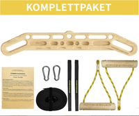 Planche d'escalade en bois personnalisée avec poignées gravées, couleur et logo personnalisables, multifonctionnelle, forme sur mesure, portable