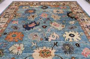 พรมปูพื้นขนแกะเนื้อนุ่มสไตล์ตุรกี9 'x 12'3' ทำด้วยมือสำหรับสวดมนต์ออกกำลังกายที่บ้านปรับขนาดได้ - Product Image 6