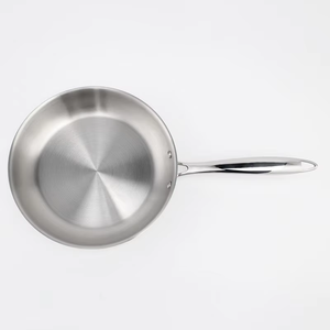 Padella in Acciaio Inox con Fondo Piatto Anticorrosione, Adatta per Fornelli a Gas ed Elettrici, per Cucina Quotidiana Familiare - Product Image 3