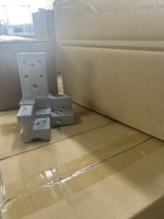 Connecteur d'angle 3 voies moulé sous pression, robuste, pour tube carré, pour structure de cadre métallique en profilé aluminium