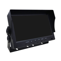 SeemeTech Monitor Retrovisor Portátil de 7 Pulgadas con Reproductor MP3, VGA, IPS Full HD, Sistema Operativo Android, GPS, USB, 1 Año de Garantía, Compatible con Tesla Model 3/Y