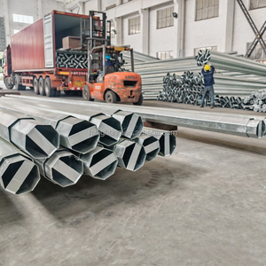 <span class=keywords><strong>Nea</strong></span> Standard 30FT 35FT Poteau octogonal en acier galvanisé Poteau métallique utilitaire - Product Image 4