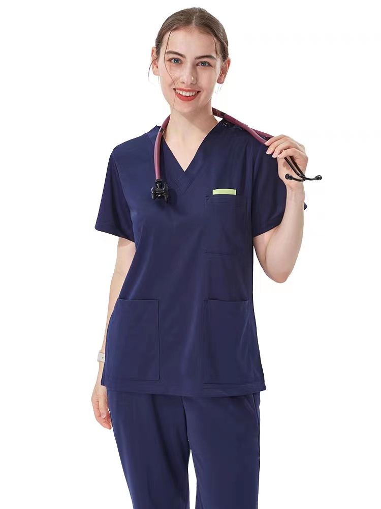 Free Sample of Sexy Nurse Dress - Blue Hospital Scrubs for Comfortable  Hospital Use | Custom Size & Fabric Available
