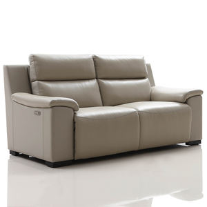 Canapé en cuir inclinable électrique de luxe de conception italienne 3 places Meubles de salon modernes Canapé à mouvement électrique avec charge USB - Product Image 2