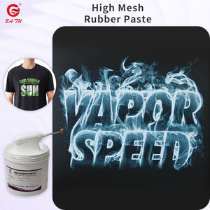 <span class=keywords><strong>Pâte</strong></span> de caoutchouc <span class=keywords><strong>à</strong></span> haute maille <span class=keywords><strong>à</strong></span> base d'eau, très vendue, pour sérigraphie textile, effet de couleur vive sur les tissus - Product Image 1