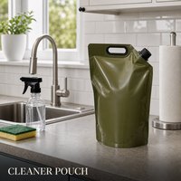 Pochette à bec verseur personnalisée imprimée, recyclable, avec bouchon et poignée, refermable pour lessive liquide et savon 500g 1000g 2000g