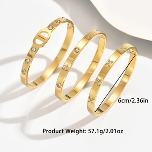 Elegante Bracciale di Lusso alla Moda per Bambini, Stile <span class=keywords><strong>Old</strong></span> Money, Quadrifoglio, in Acciaio Inossidabile di Alta Qualità - Product Image 4