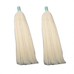 Extensions de cheveux blonds indonésiens 100% cheveux humains Remy, cuticules alignées, sans nœuds, prêtes à la décoloration, lisses et soyeuses, extensions teintées - Product Image 1