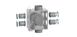 Ventilateur résidentiel E-VIPO moteur silencieux extracteur de conduit en ligne ventilateurs d'extraction centrifuges ventilateurs d'extraction multi-ports - Product Image 6