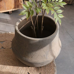 Nordic Rustic Vintage Home Decor <strong>Extra</strong> <strong>Large</strong> Garden Pot Indoor and <strong>Outdoor</strong> Fiber Caly Pot Floor Flower Pots &amp; <strong>Planters</strong> - Product Image 4