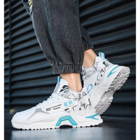 Baskets montantes de luxe pour hommes, style INS, tendance, pour étudiants, course et sport décontracté