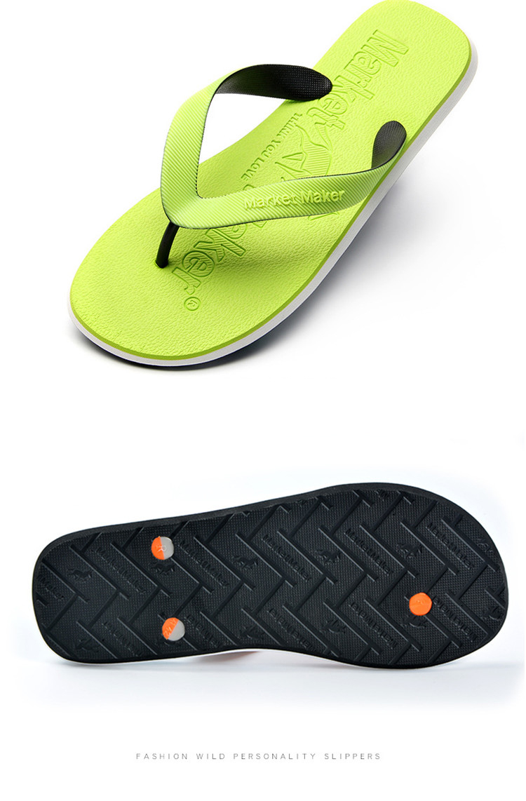 Latest Design Summer Casual Footwear Flat Slipper Outdoor Beach Non-slip Sandals Low Price Shoes Men Flip Flop Slipper