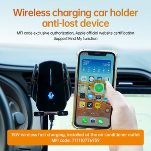 Soporte de Carga Inalámbrico para Automóvil AP700 de 15 W con Sensor Infrarrojo, Montaje en Rejilla de Ventilación, Rastreador GPS Antirrobo, Función de Localización, Compatible con Automóviles - Product Image 4
