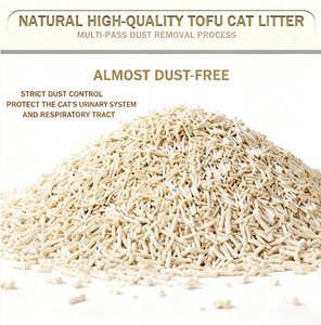 Arena para Gatos de Tofu Ecológica, Biodegradable, Altamente Absorbente, de Aglutinación Rápida, Baja en Polvo, Baja en Residuos, Desechable por el Inodoro, a Base de Plantas, a Granel, Color Melocotón - Product Image 5