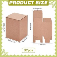Boîte cadeau personnalisée en carton kraft recyclé écologique avec couvercles, design pliable pour l'emballage de bougies et impression de logo/graphisme