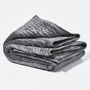 Housse de couette gris foncé 2,0 m, matelassage géométrique, lavable, style moderne, couleur unie, teinture réactive - Product Image 1