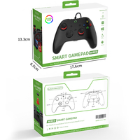 Controlador de Juegos con Cable GPD A102L de Alta Calidad 6 en 1 con Botón Turbo para PC, Smart TV Box, Raspberry Pi