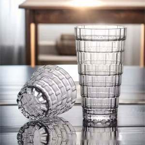 Vaso de Vidrio Sodalime en Oferta, para Café, Leche, Cerveza, Whisky, Portátil, Reutilizable, Gran Capacidad, Color y Logotipo Personalizables, para el Hogar o Bar - Product Image 1