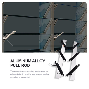 Caniveau vertical OUNA en aluminium avec lames à persiennes, drainage rapide de l'eau de pluie, empêche les traces et les taches d'eau - Product Image 4