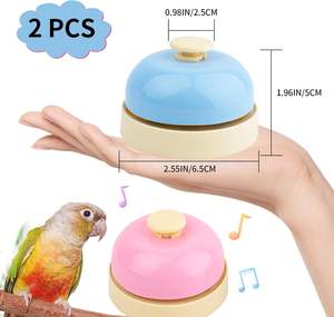 Toptan paslanmaz çelik kuş çan oyuncaklar papağan eğitim ve evcil hayvan çiğnemek oyuncaklar Parakeets Conures atiatiels köpekler için - Product Image 5