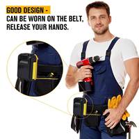 Boîtier de support de stockage de batterie de support de fente de ceinture pour dispositifs de fixation 18V Milwaukee DeWalt Makitas/Bosch