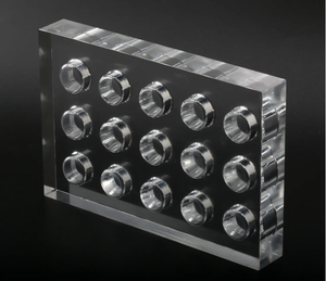 स्पष्ट ऐक्रेलिक इंजेक्शन मोल्डिंग कस्टम पारदर्शी आकार रैक प्रदर्शन प्लास्टिक थर्मोमेड Cnc मशीनिंग उत्पाद - Product Image 2