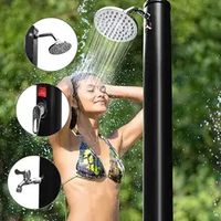 2024 38L assemblage simple jardin colonne de douche solaire piscine bord de mer sable plage panneau de douche salle de bain outils extérieurs