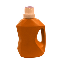 Bouteille en plastique liquide carrée HDPE mate de 2 L avec poignée latérale, prise en main ergonomique pour l'essence et les produits chimiques, couleur personnalisée, bouteille vide
