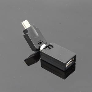 360 gradi di rotazione Mini 5pin USB maschio <span class=keywords><strong>a</strong></span> USB 2.0 femmina OTG adattatore <span class=keywords><strong>convertitore</strong></span> per auto <span class=keywords><strong>MP3</strong></span> porta USB musica - Product Image 1