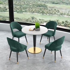 Chaise drone à dossier ajouré en forme de demi-cercle, fauteuil noble pour bar, hôtel, fête, prix de gros - Product Image 4