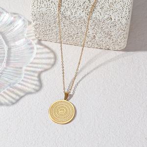 Collana Regalo per Eid e Ramadan con Design Artistico di <span class=keywords><strong>Allah</strong></span>, Ciondolo con Arte del Corano in Arabo, Gioielli Unisex in Acciaio Inossidabile all'Ingrosso - Product Image 2