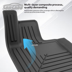 Sonsang พรมปูพื้นรถยนต์สำหรับ <span class=keywords><strong>Xiaomi</strong></span> Su7พรมปูพื้นรถยนต์แบบ TPE 7D หรูหรา - Product Image 4
