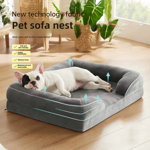 Otoño Invierno cálido perro perrera nuevo diseño lindo mascota Mat gato moderno transpirable lavable sólido Animal patrón ecológico sofá cama - Product Image 2