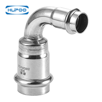 Codo de 90 Grados de Alta Calidad SS304/SS316L Tipo Prensa, 15-108mm, 1.6MPa, Pulido Liso para Plomería Residencial y Comercial