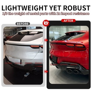 ลิ้นกันชนหลังคาร์บอนไฟเบอร์แท้ สำหรับ Ferrari Purosangue FUV รุ่น OEM พร้อมดิฟฟิวเซอร์หลังแบบ Pre-Preg ช่วยเพิ่มประสิทธิภาพการทรงตัวของรถ  นำเข้าจากโรงงานโดยตรง - Product Image 2