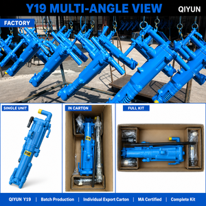 Máy khoan đá khí nén chân đẩy Y19, máy khoan lõi, máy phá đá dùng trong khai thác mỏ - Product Image 3