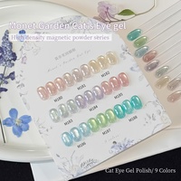 Vernis à ongles gel UV XEIJAYI Monet Garden Cat Eye, 9 pièces, norme européenne, sans TPO, OEM ODM, fournitures en gros pour la peinture des ongles