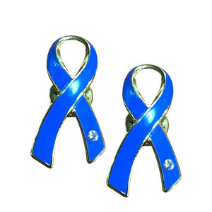 Le nuove spille a forma di nastro blu proteggono gli oceani attività di interesse pubblico gruppi della società civile segnano insegne metalliche - Product Image 3