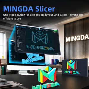 เครื่องพิมพ์สามมิติ Mingda AD-F4 Mini สำหรับทำป้าย ป้ายไฟโฆษณา ขนาดใหญ่ 800*600*100 มม. รุ่น L - Product Image 5